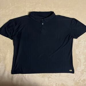 Vuori Strato Tech Polo Men's L Navy Blue Performance Athleisure Shirt Elevated